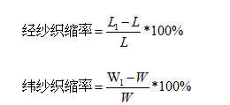 经纬纱制造缩率的计算方法(图2) 经纬纱制造缩率的计算方法(图2)